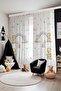 Cloud and Rainbow Friends Patterned Children's Baby Room Background Curtain (Single Wing Pricing) - 4
