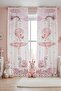 Silver Crowned Ballerina Patterned Children's Baby Room Background Curtain (Single Wing Pricing)
