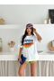 100% Cotton Printed Women's T-Shirt – Colorful Summer Themed Patterns - 4