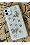 iPhone 12 and 12 Pro Compatible Metal Butterfly Design Flexible Silicone Case with Toy - 3