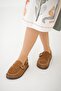 Alora Women's Genuine Leather Closed-Front Sandals Brown - 4