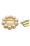 Angel Bag Accessory 6 cm Pearl Round Light Gold Lock - 2