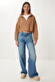 Women's Biscuit Zippered Turtleneck Sweater MX00124 - 3