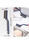 Kitchen, Bathroom, Balcony, Grout Cleaning Brush with Hard Tip and Tweezers 1 Piece - 2