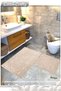Cotton Woven Bath Mat Set, Bathroom Rug Lara Set of 2 60X100 - 60X50 Beige - 3