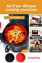 2 Silicone Air Fryer Cooking Containers - Compatible with All Devices