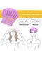 Hair Drying Cap 1Pc Head Drying Towel Hair Dyeing Oil Application Shower Cap Bathroom Accessory - 5