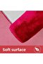 Unicolor Plain Red 3-Piece Bath Mat Rug Set Non-Slip Toilet Seat Set - 2