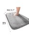 Non-Slip Base, Single Post Plush Bath Mat, Non-Slip Base 40X60 cm - 4