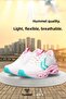White-Pink Mesh Flexible Women's Sports Shoes Hml