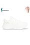 29771 Unisex White Lace-Up Memory Foam Memory Insoles Orthopedic Sports Shoes