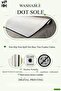 Non-Slip Base Washable Dust Stain Resistant 2-Piece Oval Toilet Bathroom Mat Set - 4