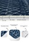 Traditional Geometric Ethnic Motifs with Authentic Motifs on Blue Background 2-Piece Bathroom & Kitchen Mat Set - 4