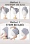 Set of 2 Microfiber Hair Towel Beach Sea Pool Cap Bath Hair Drying Head Towel Cream-Pink - 3