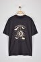 Antrasit %100 Pamuk Oversize/Geniş Kalıp Baskılı  Örme T-Shirt TWOSS25TS00148 - 6