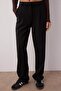 Siyah Wide Leg/Geniş Paça Pileli Dokuma Kumaş Pantolon TWOSS21PL0155 - 6