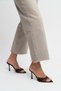 Renata Leo Satin Open Toe Women's Thin Heeled Slippers - 4