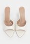 Renata Sedef Matte Open Toe Women's Thin Heeled Slippers - 9