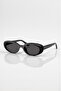 Cat Eye Vintage Model Oval Black Sunglasses - 2