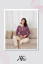 Women's Pajama Set Stylish Purple Floral Print 100% Cotton Long Sleeve & Button-Down Collar