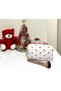 Love Heart Series Heart Patterned Quilted Large Makeup Bag – Pink Lining, Washable - 6