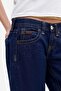 Jasika Vintage Navy Blue Low Waist Jeans Trousers - 4