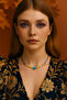 Handmade Necklace with Colorful Glass Beads and Star Figures - Summer Themed - 2