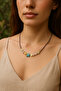 Handmade Necklace with Colorful Glass Beads and Star Figures - Summer Themed - 4