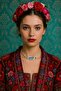 Turquoise Miyuki Flower Necklace with Handmade Pearl Detail - 2