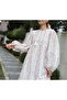 Colorful Embroidered Dress - 6