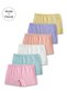 Modal-Cotton Blend Girls' Boxer Briefs Underwear Set of 6