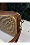 حقيبة كلاتش من Soho Wicker Look مصنوعة من مزيج من الجلد - 5