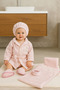 Newborn Baby Towel Bathrobe Set Organic - Baby Birth Gift
