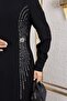 Angel Crystal Evening Dress Black - 2