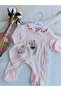 Baby Girl Newborn 3 Piece Hospital Release Jumpsuit Set - 2