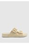 Habana Brillo Beige Patent Leather Orthopedic Daily Women's Slippers
