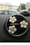 2 White 2 Color Flowers Daisy Flower Car Air Conditioner Ornament Torpedo Vehicle Accessory Interior Ornaments - 3