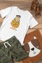 Fred Flintstone Crew Neck 100% Cotton Printed Short Sleeve Children's and Teenage T-Shirt