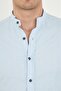 Judge Collar Line Lycra Cotton Linen Texture Slim Fit Men's Shirt - 5