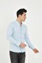 Judge Collar Line Lycra Cotton Linen Texture Slim Fit Men's Shirt - 4