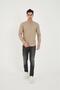 Judge Collar Line Lycra Cotton Linen Texture Slim Fit Men's Shirt - 6
