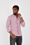Plaid Cotton Filling Long Sleeved Men's Shirt (It Is Recommended to Order One Size Larger) - 4