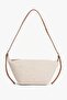 Canvas Beige Brown Women's Messenger Bag