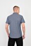 Short Sleeve Flexible Cotton Slim Fit Men's Shirt - 5