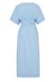 Gathered Waist V-Neck Bat Sleeve Midi Dress - 8