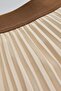 Straight Cut Pleated Midi Length Skirt with Elastic Waist - 5