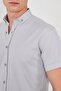 Short Sleeve Flexible Cotton Slim Fit Men's Shirt