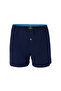 Men's 5-Piece Cotton Combed Cotton Navy Blue Boxers with Elastic Waist and Buttons - 3