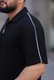 Men's Polo Collar (t-shirt + trousers) comfortable fit zip detail top and bottom set - 3