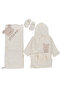 Baby Boy Embroidered Luxury Bathrobe Set Towel Set 100% Cotton Fabric 0-2 Years Stl7054 - 4